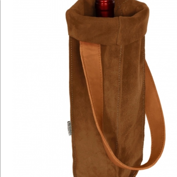 Leather bag  to carry a bottle- Thankyou for your support my work Handcrafted - Picture 5 of 6